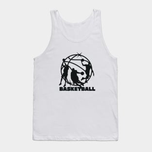 Basketball Black Tank Top